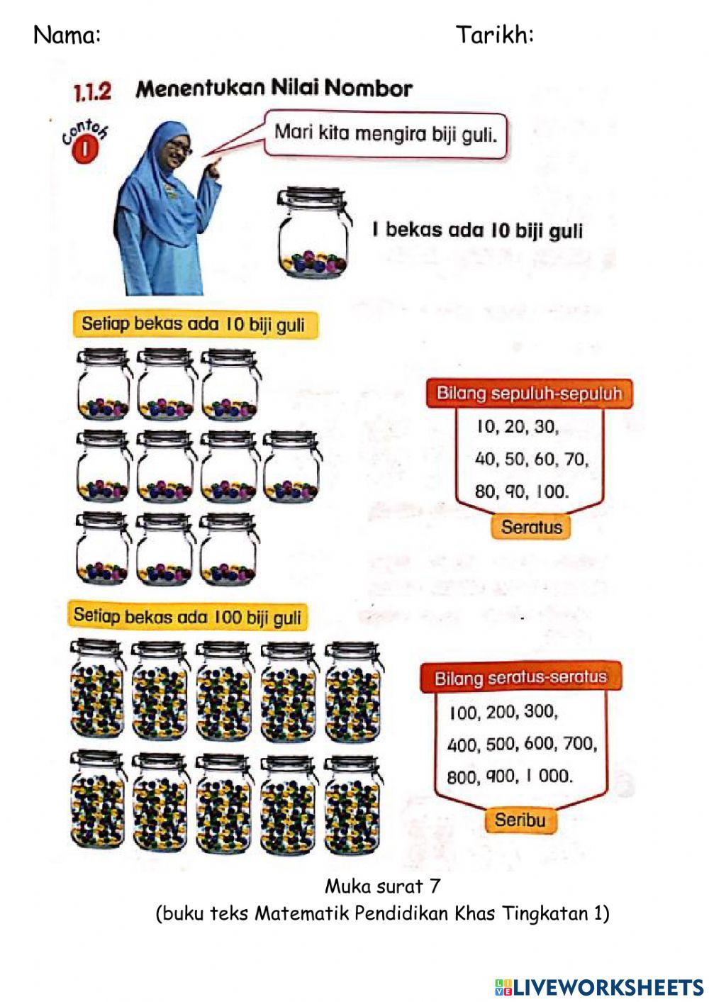 1.1.2 Menentukan Nilai Nombor Puluh