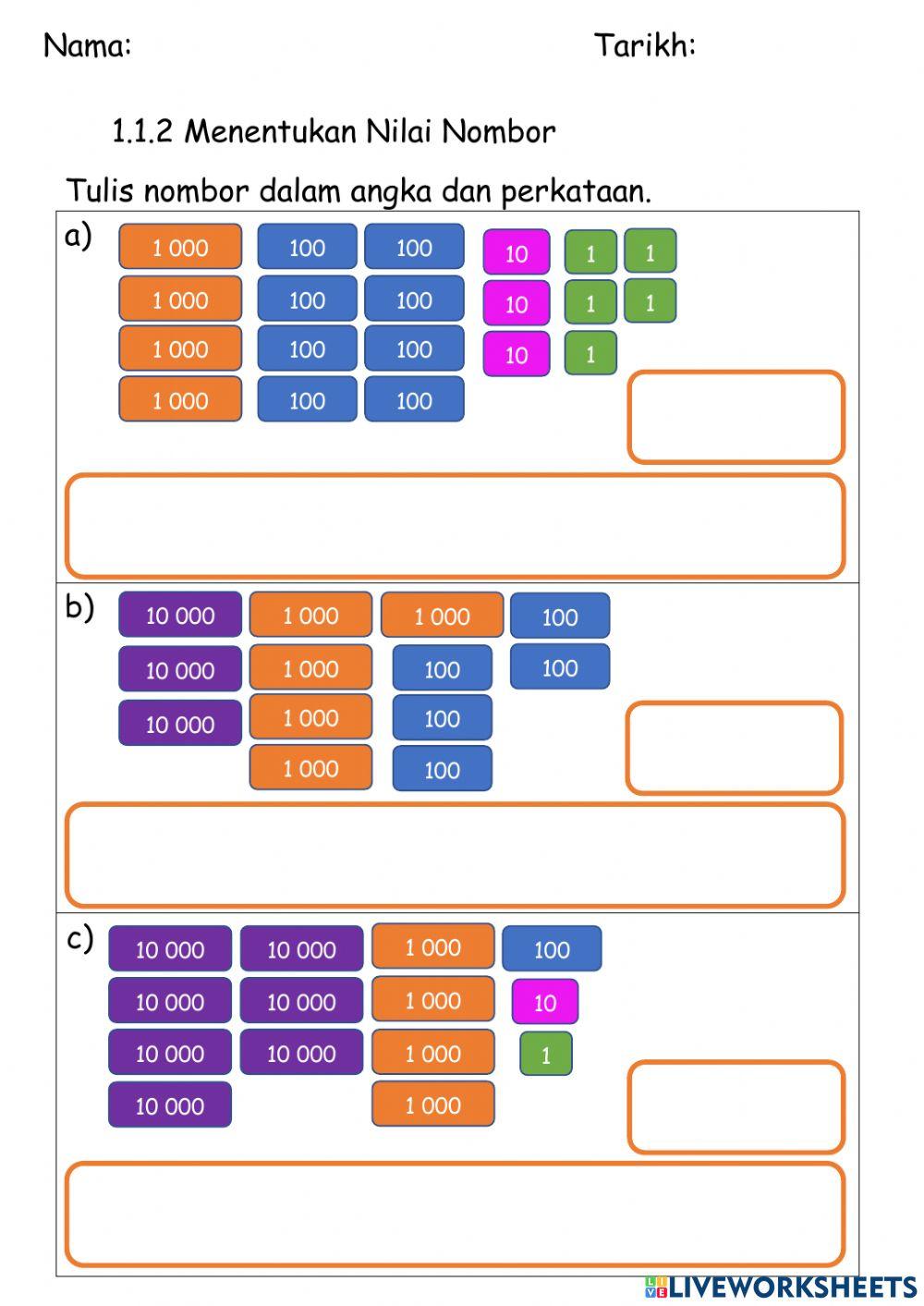 1.1.2 Menentukan Nilai Nombor