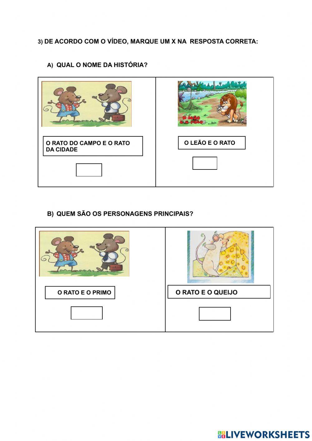 O rato do campo e o rato da cidade