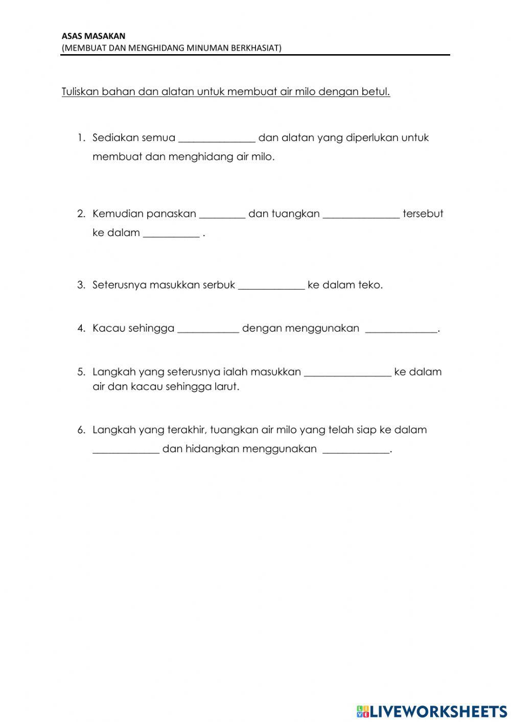 Membuat dan menghidang minuman berkhasiat