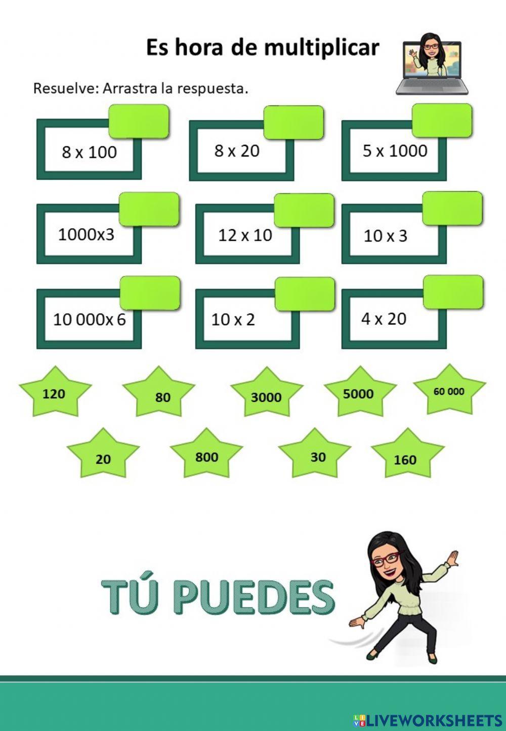 Multiplica con ceros