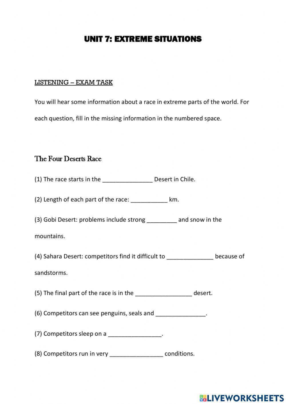 Close-Up Unit 7 - Listening