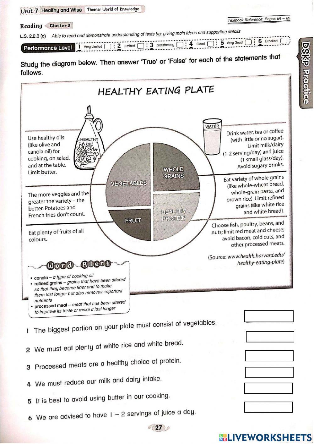 Unit 7: Healthy and Wise