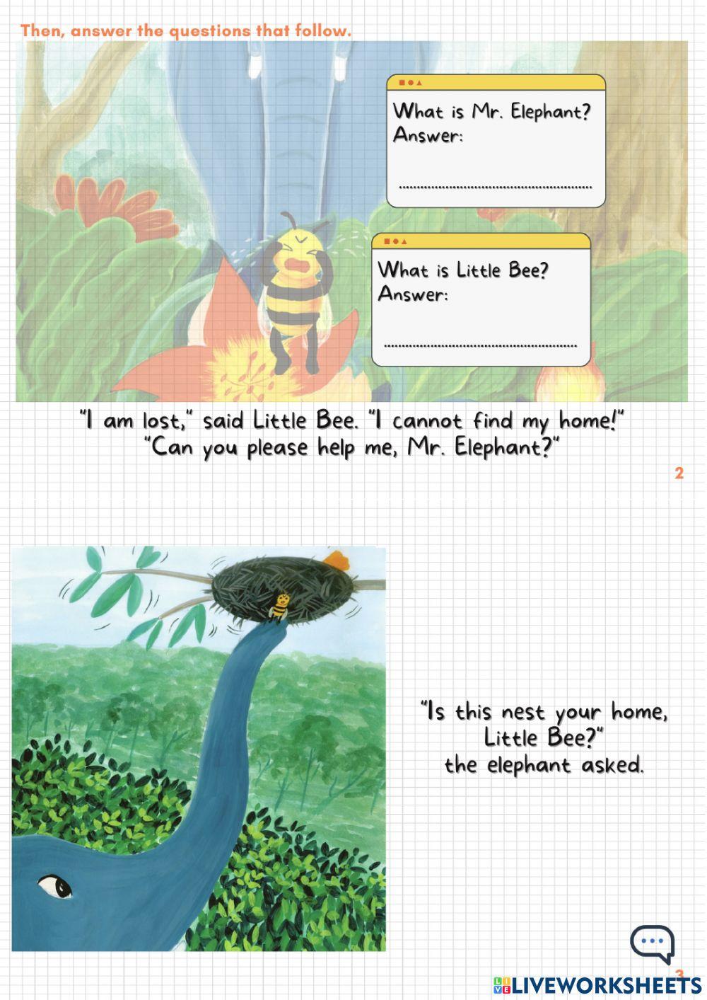 The Bee and The Elephant (English-Malay)