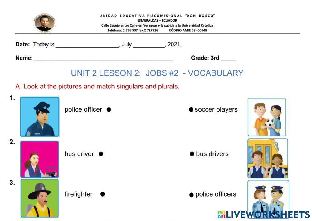 Jobs 2-vocabulary