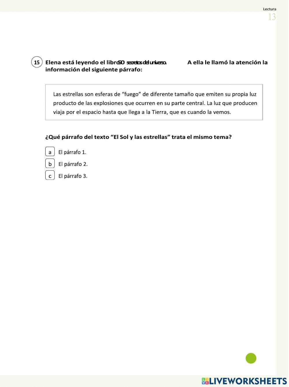 Prueba diagnostica lectura