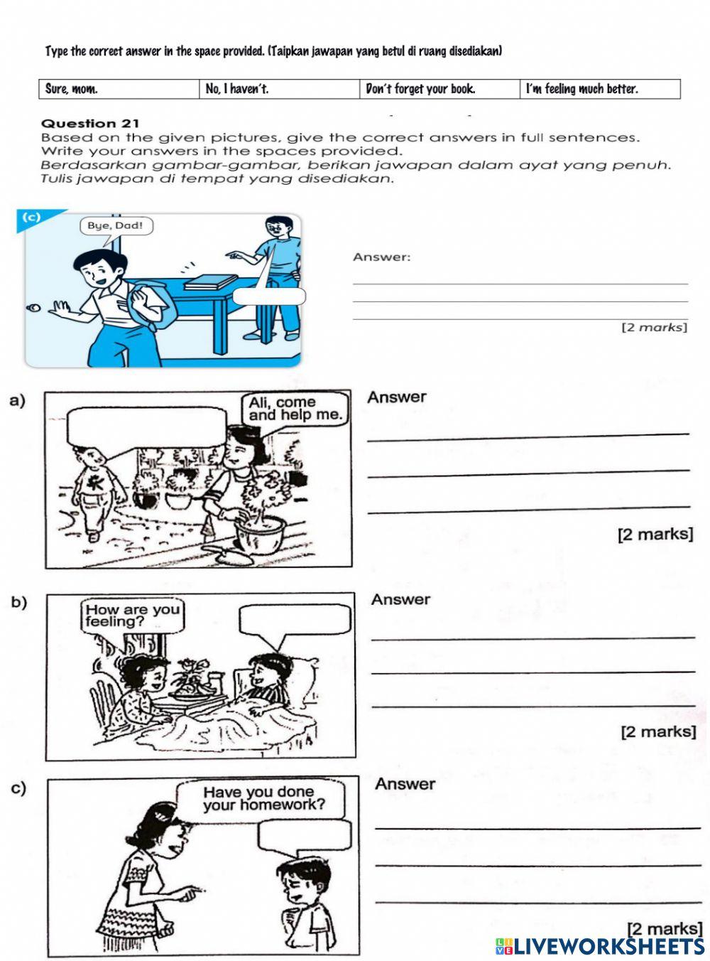 Paper 1 question 21 vol.3