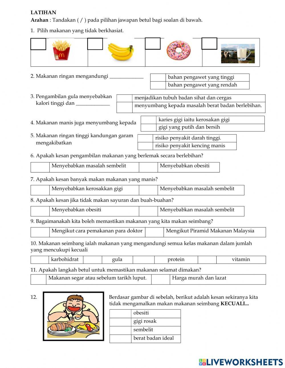 Pjpk peralihan - unit 8 :pemakanan