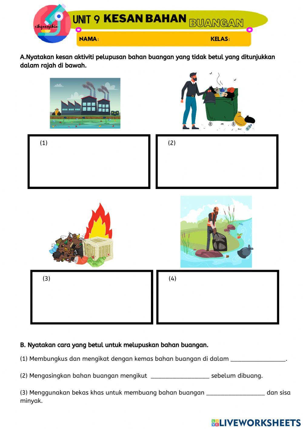 Unit 9 KESAN BAHAN BUANGAN