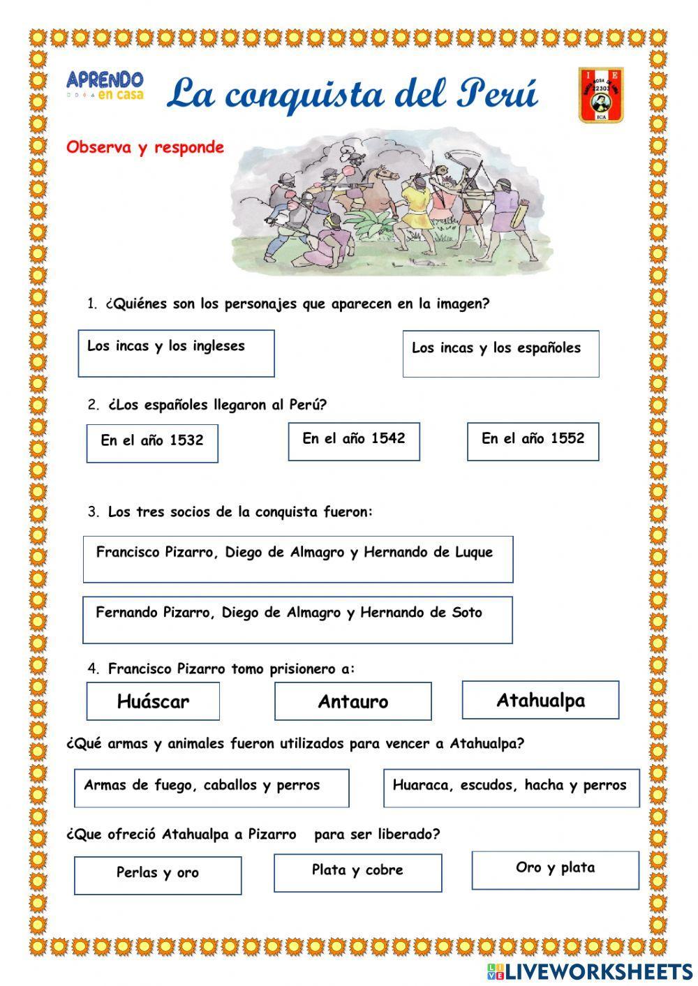 La conquista del perú