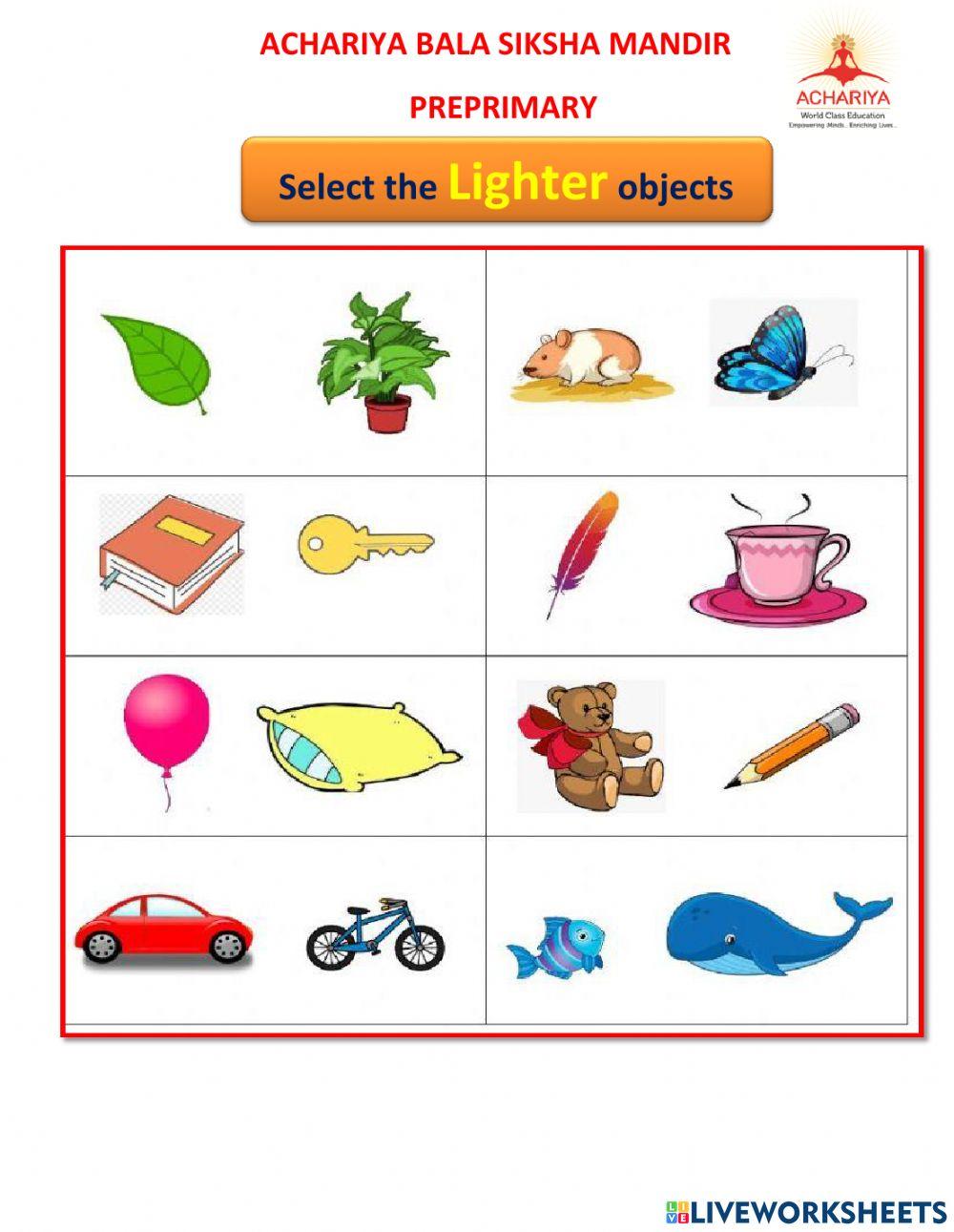 Select the suitable things