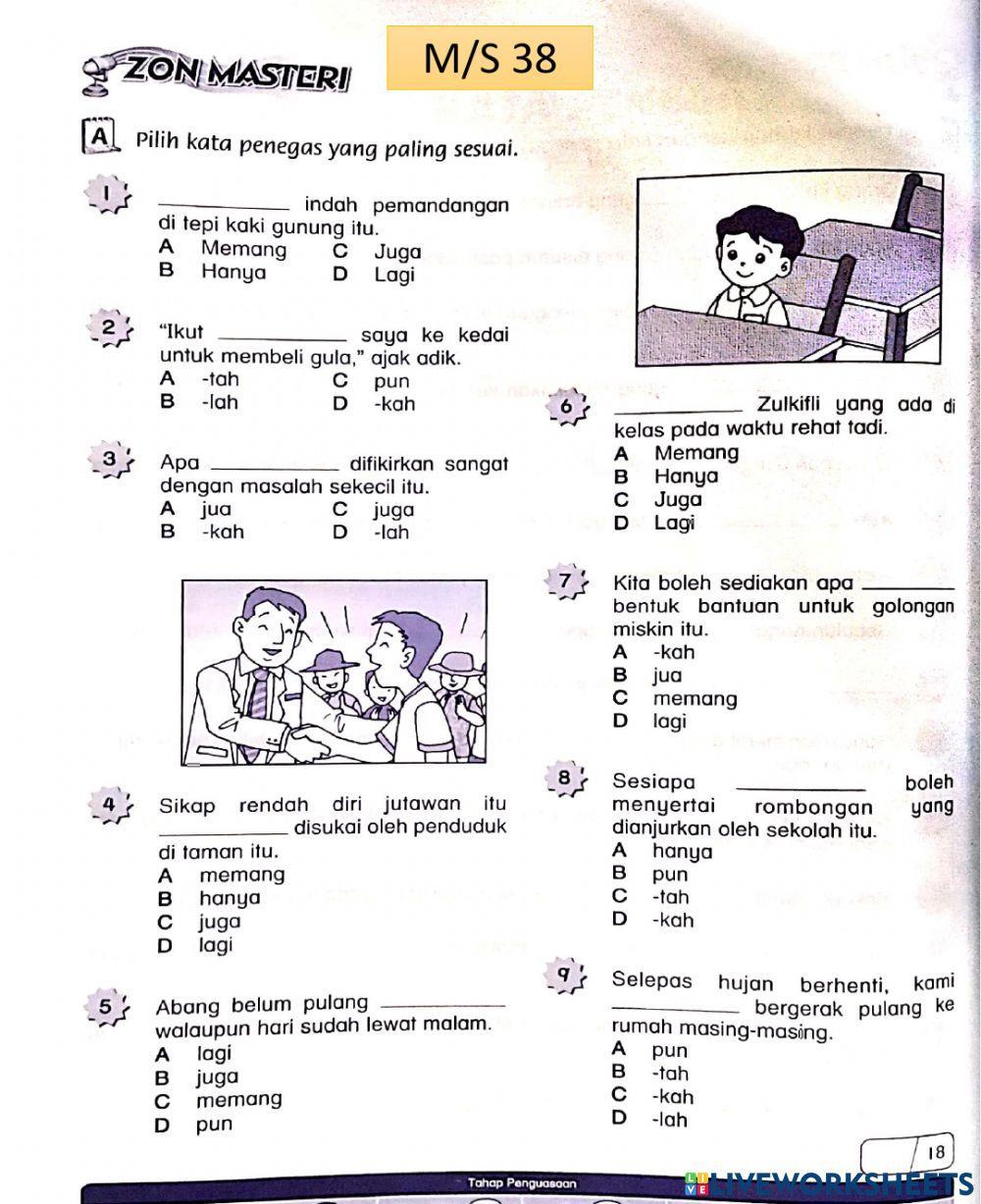Tahun 6 BM Kata Penegas ms37-38