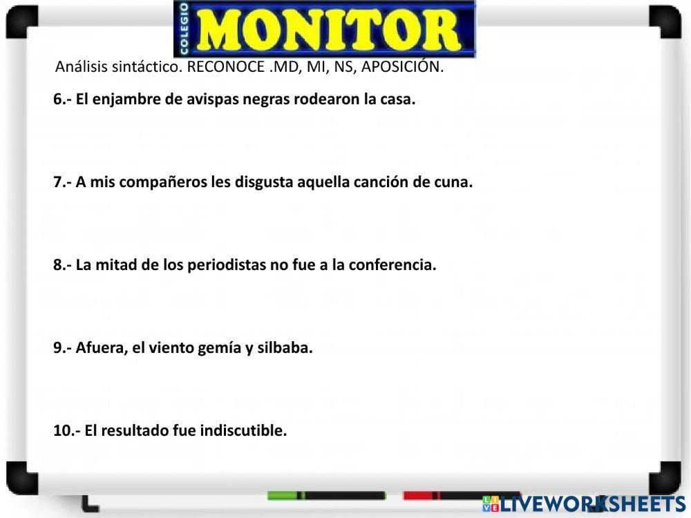 Elementos del sujeto