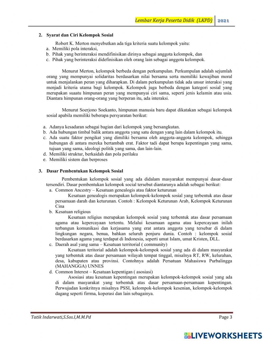 Sosiologi kelas XI pertemuan ke-1