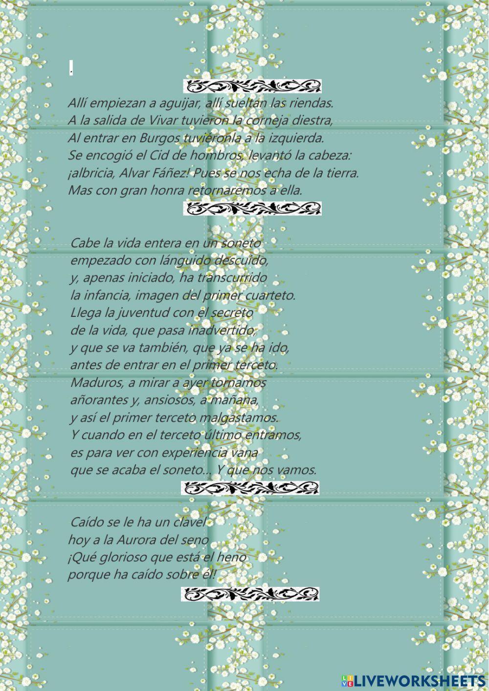 Ejercicios de métrica