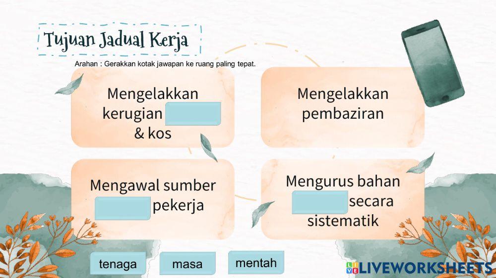 Jadual Kerja & Bajet
