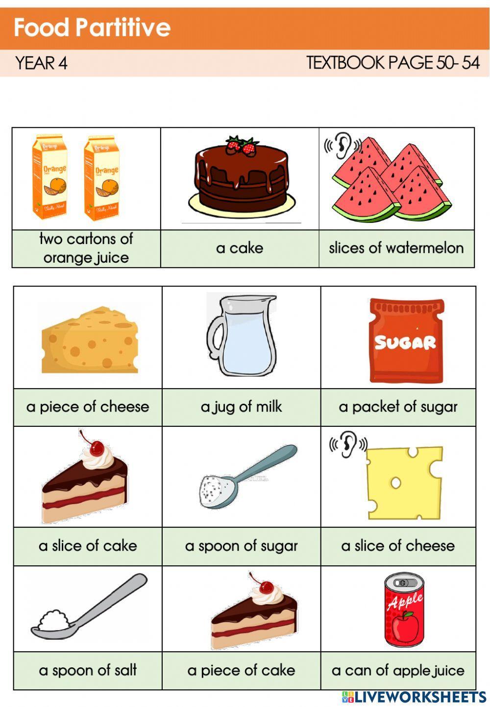 CEFR Year 4 Listening and Speaking Textbook page 51- Shopping List