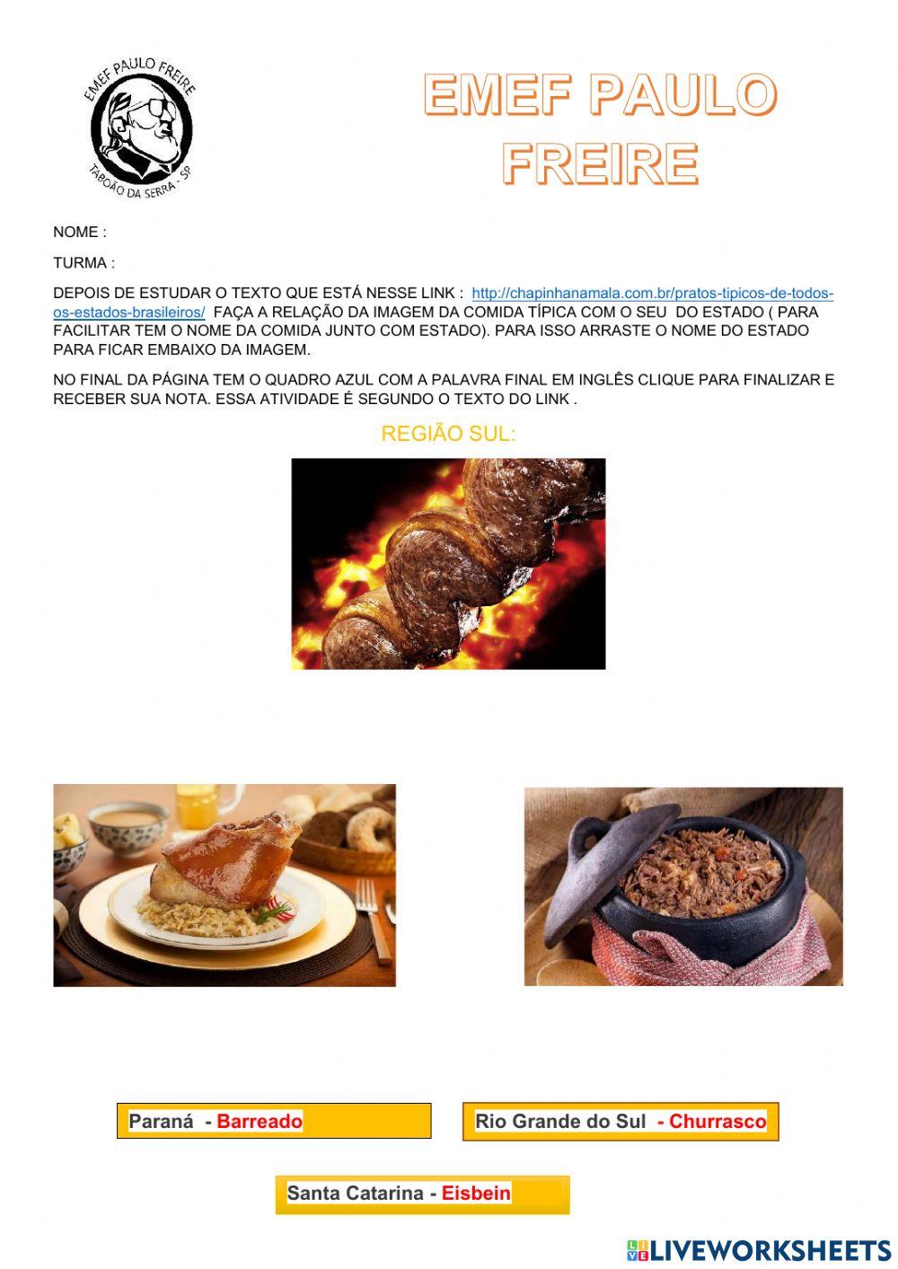 Comidas típica do Brasil