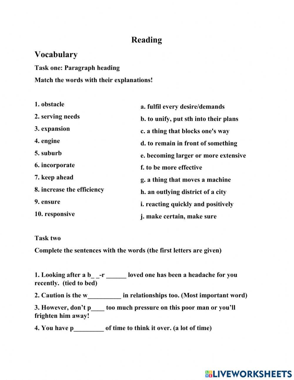 Euroexam - reading 1-2