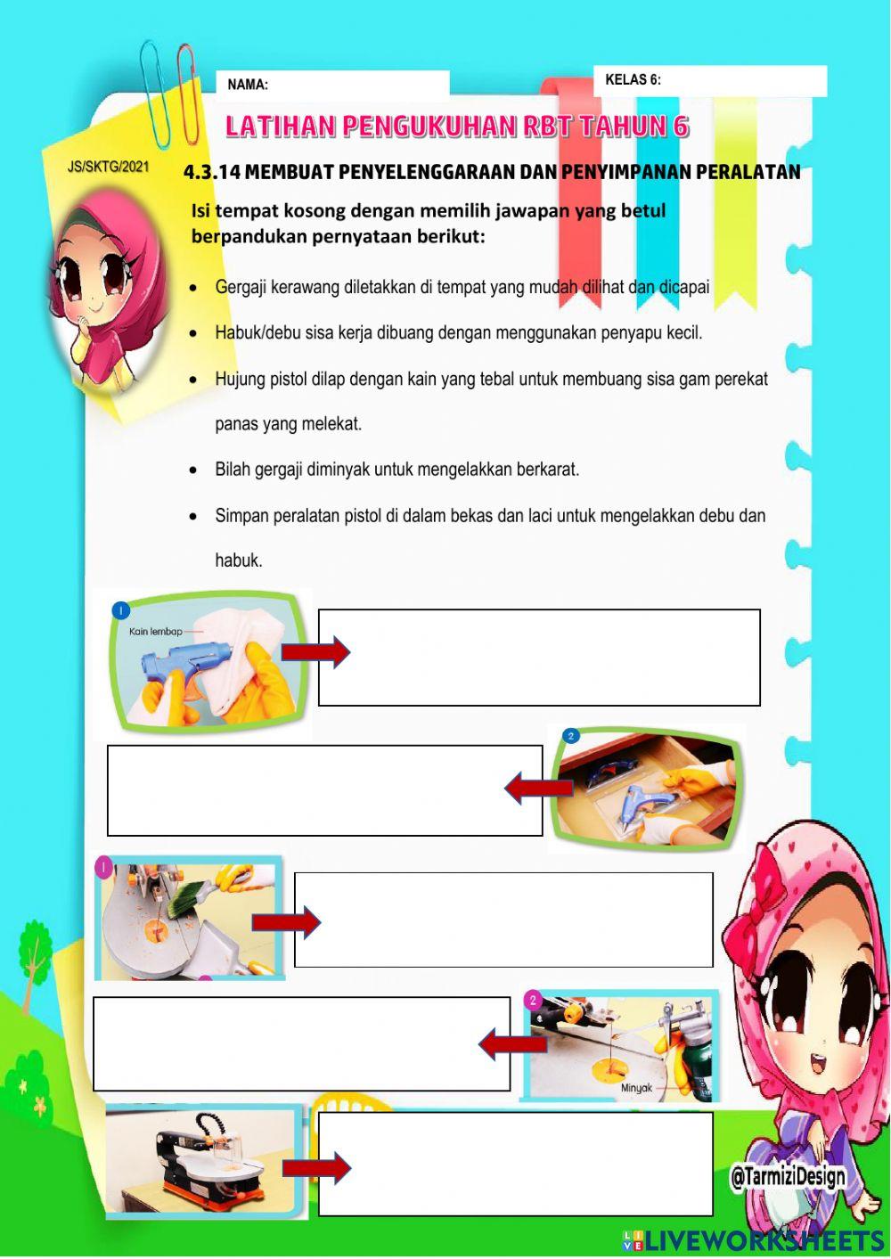 Rbt tahun 6-Penyelenggaraan dan Penyimpanan Alatan