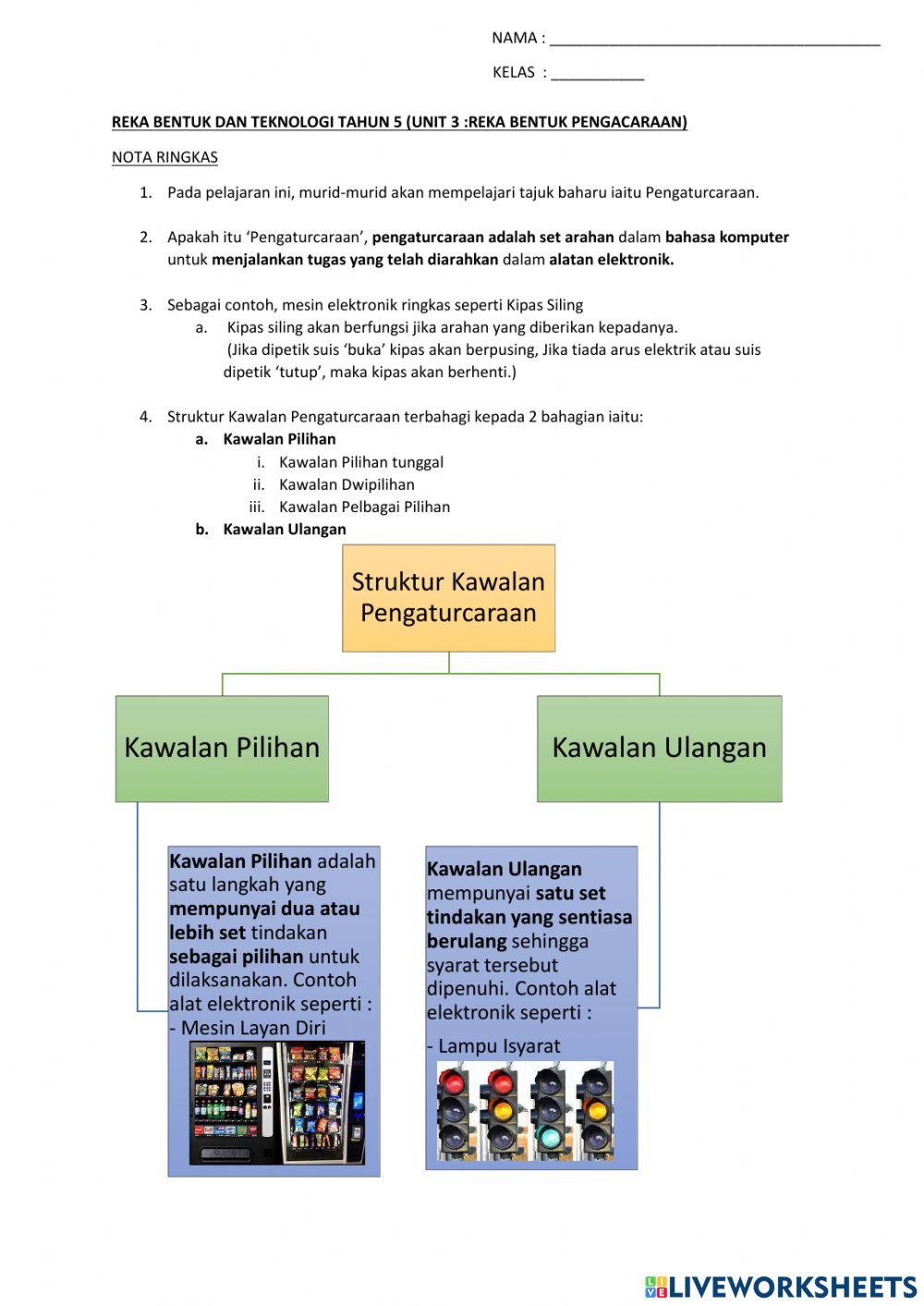 Unit 3 : Pengaturcaraan
