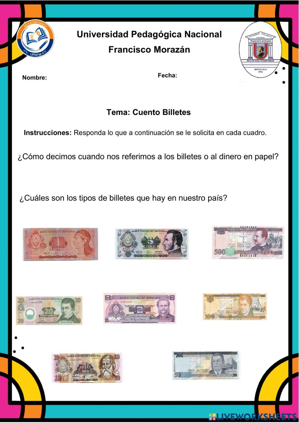 Cuento Billetes