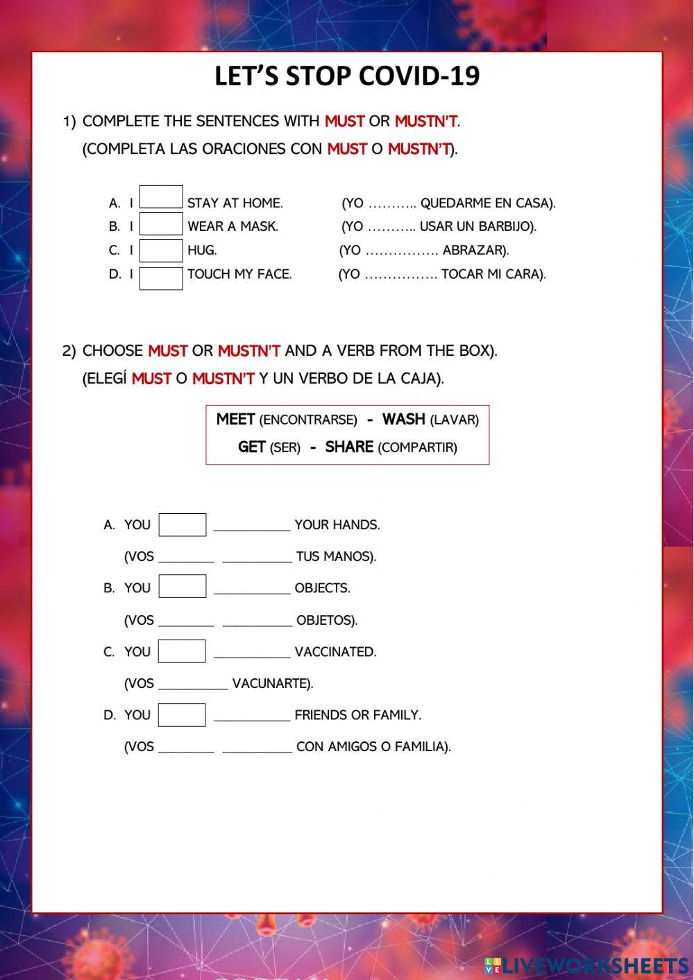 Adaptación Curricular de Must & Mustn't