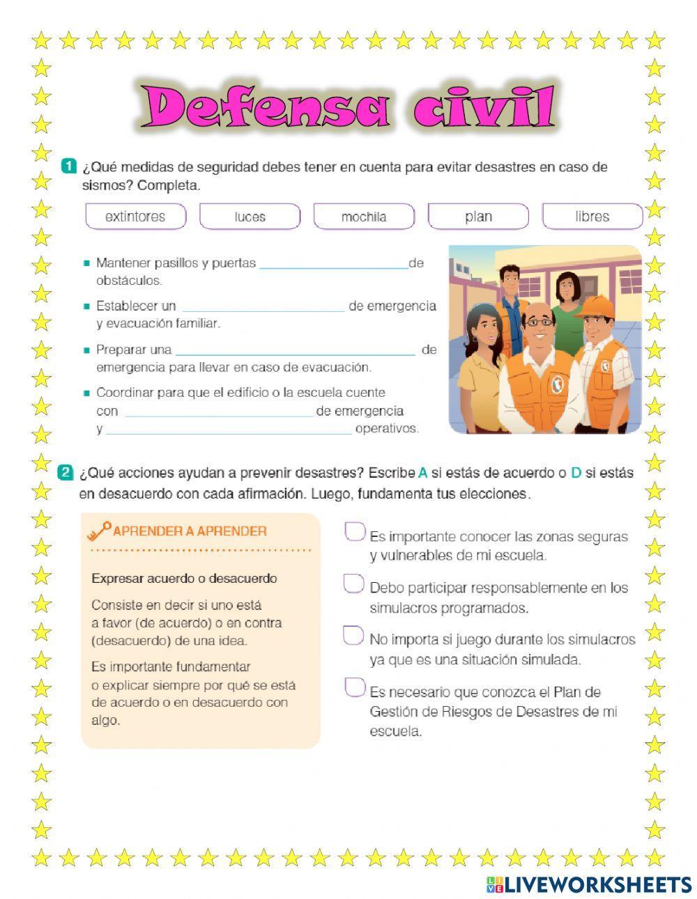 Fenómenos naturales y defensa Civil