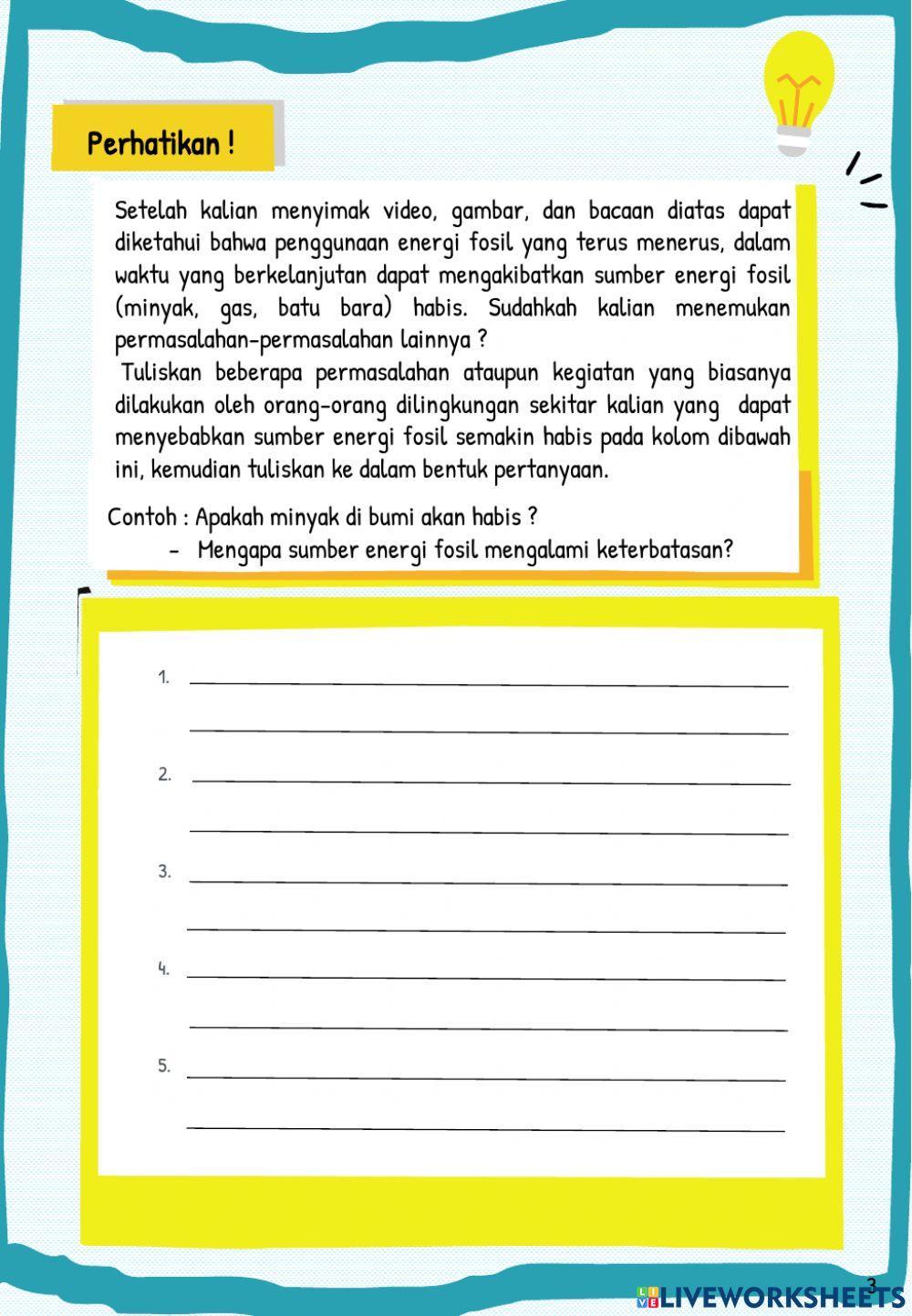 E-LKPD (Sumber Energi Alternatif) Kegiatan 1