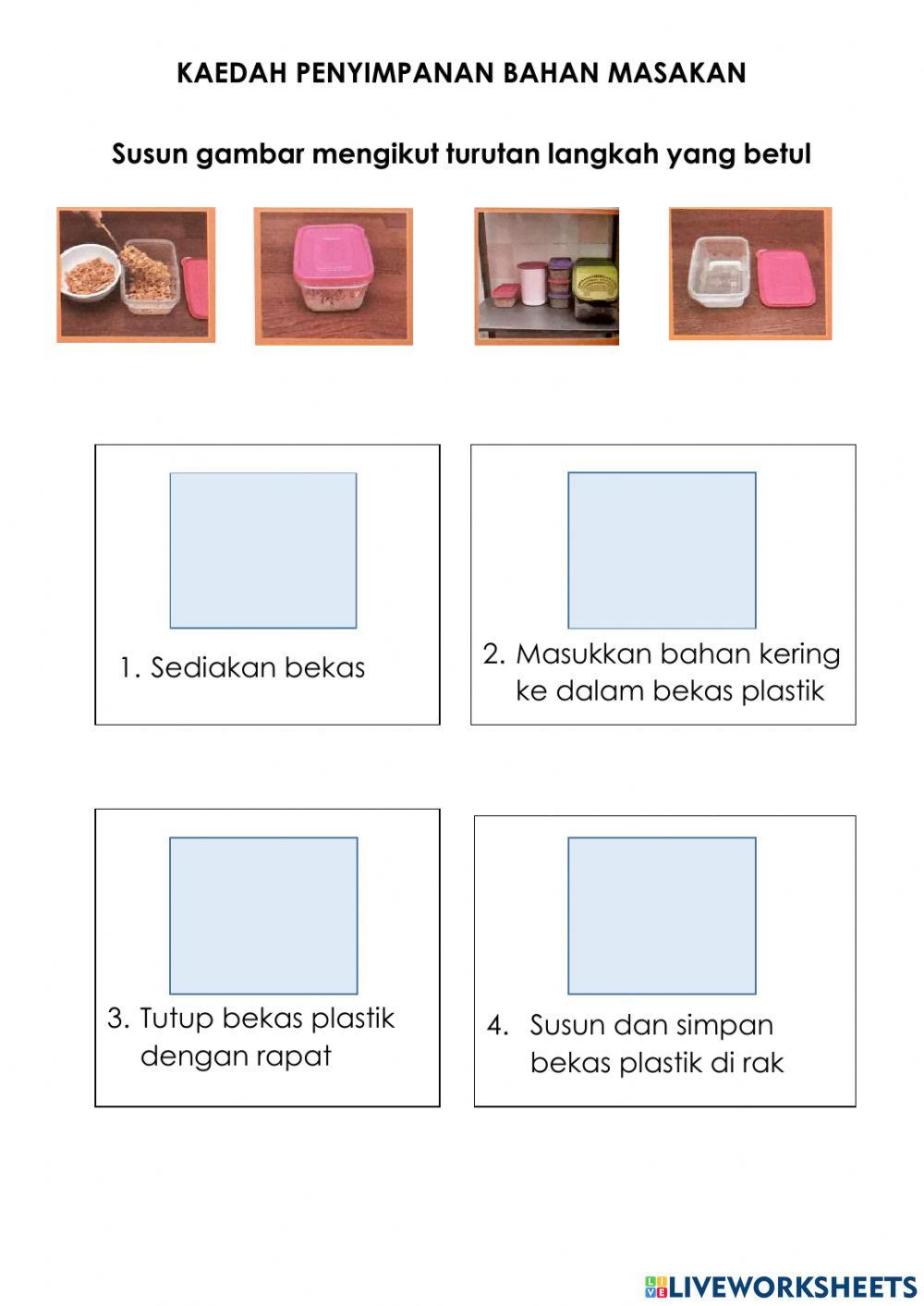 Kaedah penyimpanan bahan kering