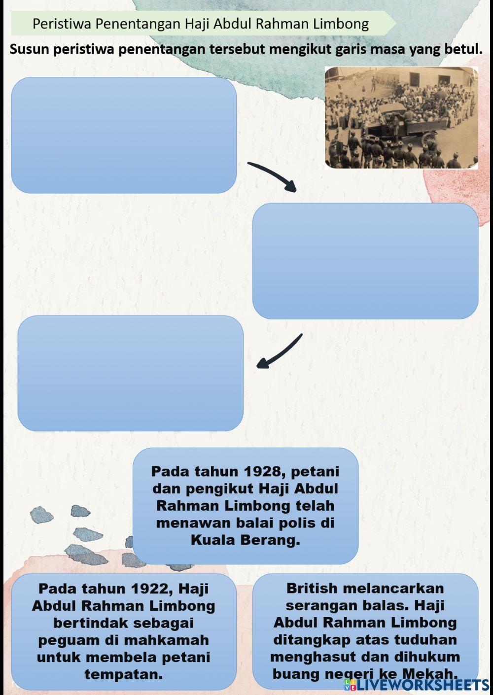 Peristiwa Penentangan Haji Abdul Rahman Limbong