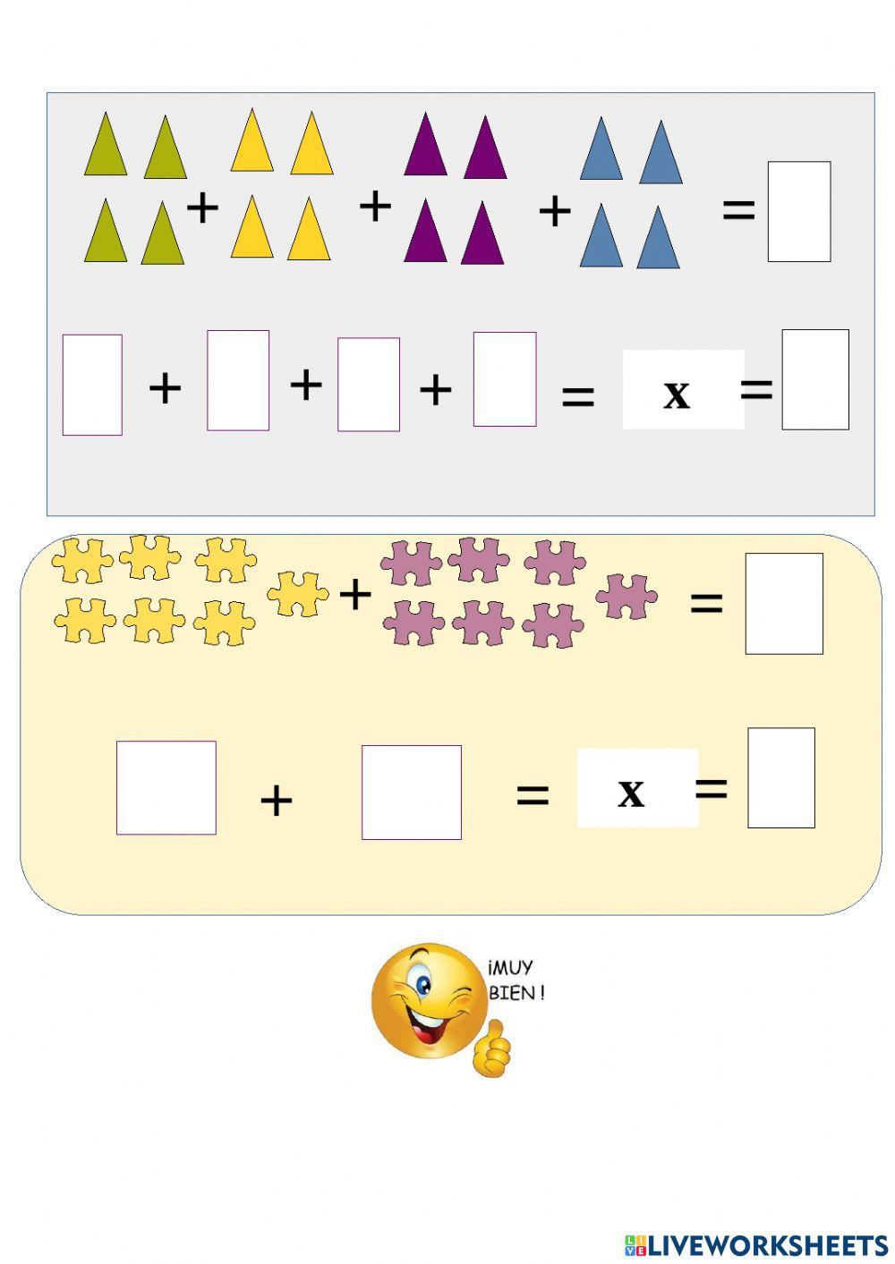 Multiplicacion  con sumas
