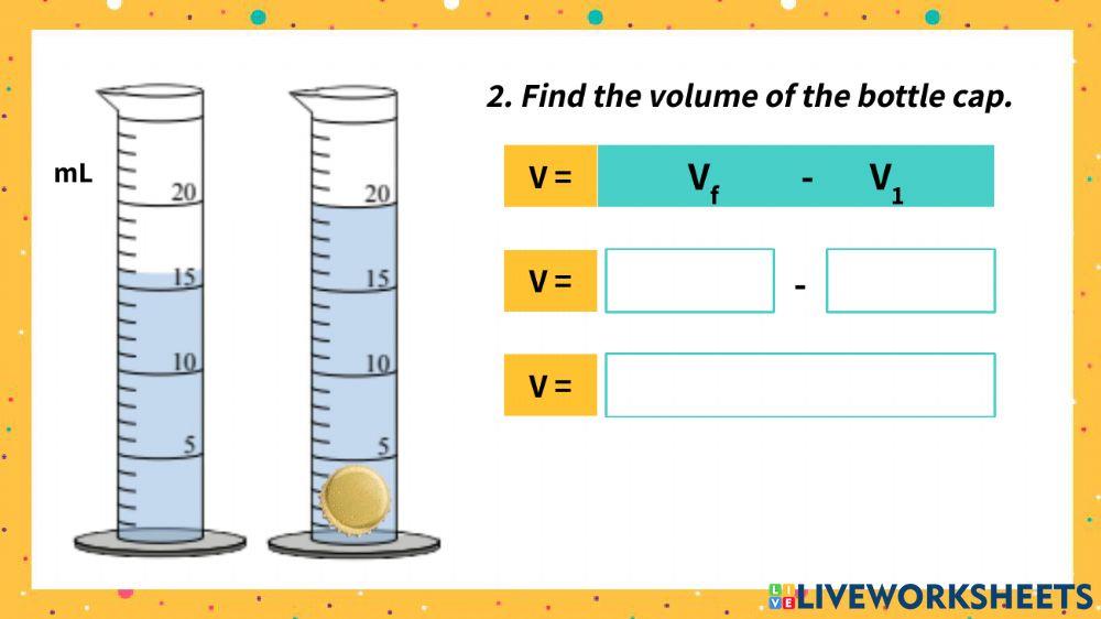 Volume of Irregular Solids Worksheet