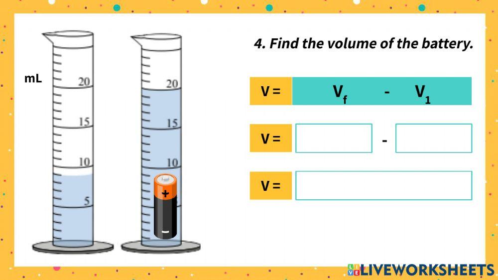 Volume of Irregular Solids Worksheet