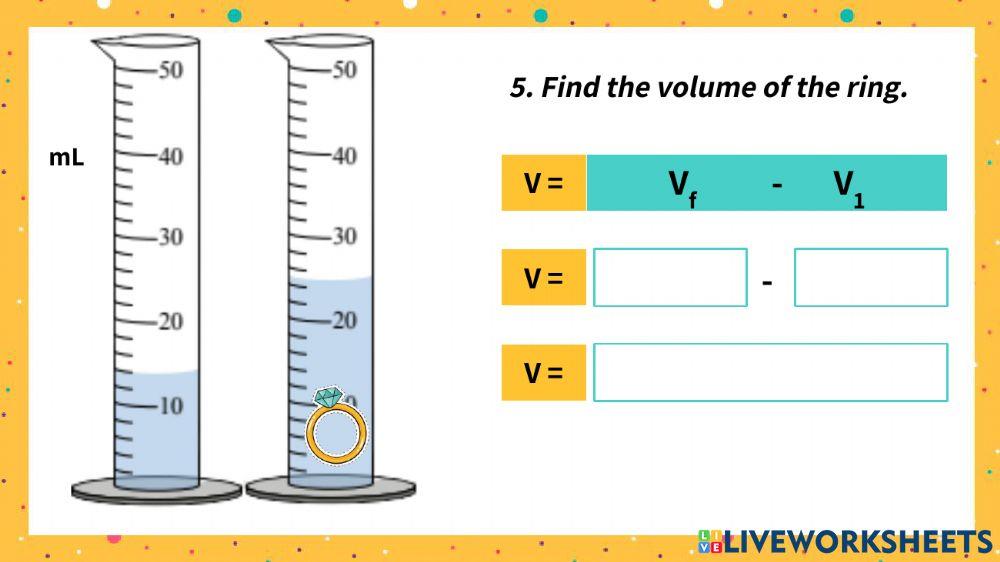 Volume of Irregular Solids Worksheet