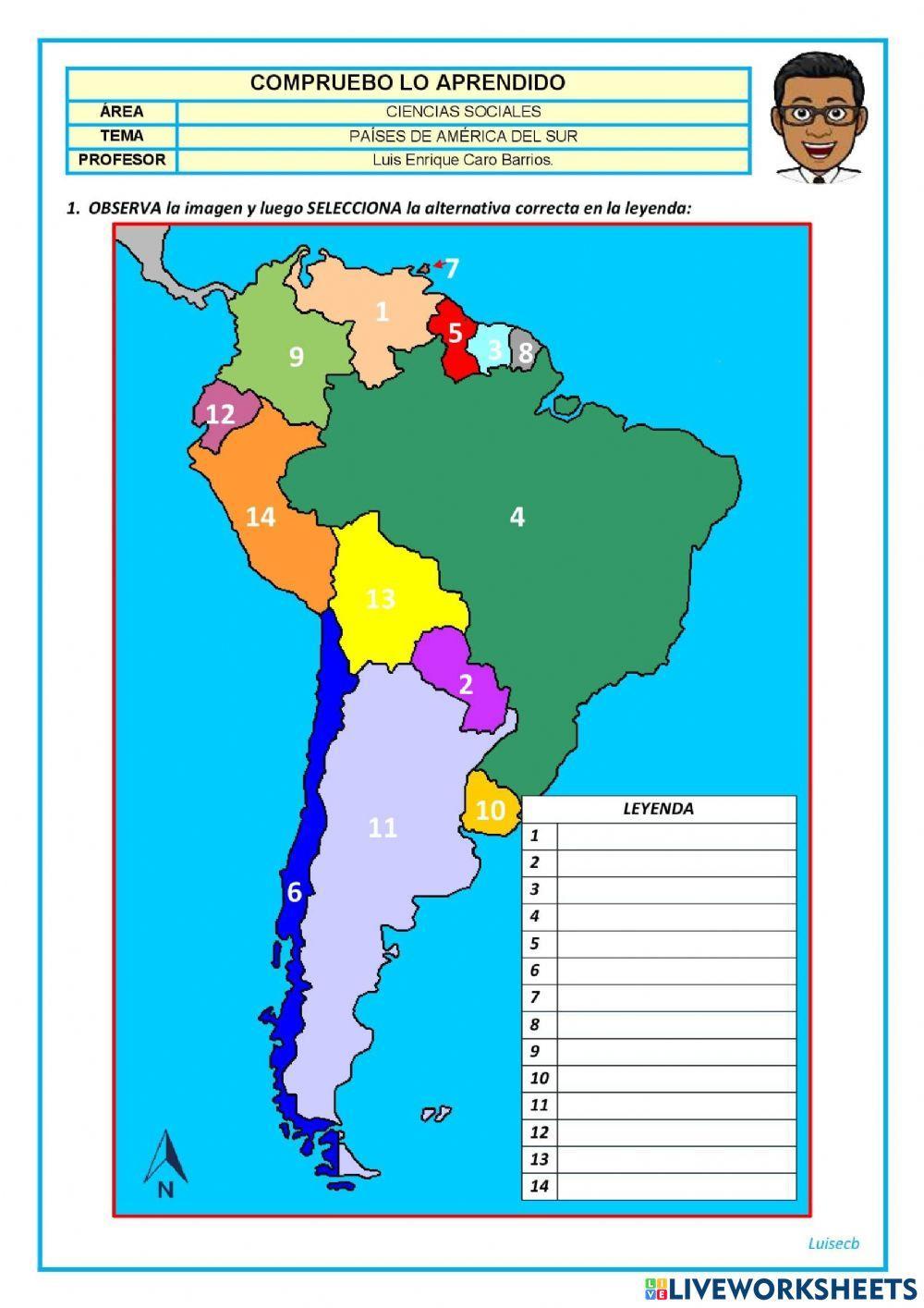Sudamerica: países