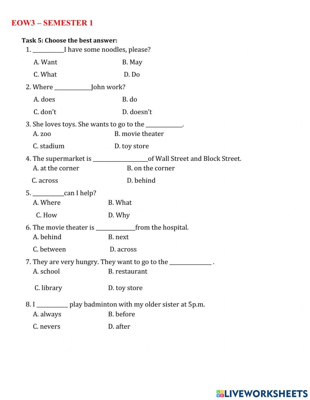 Eow3 - semester 1 - u1-4