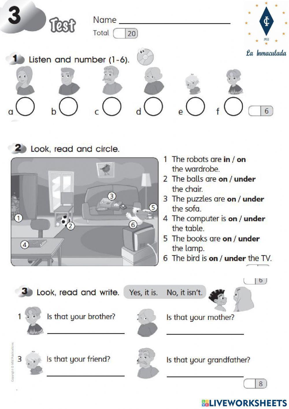English test Smart Junior 2