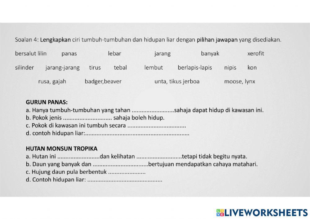 Latihan Geografi T3 bab 8