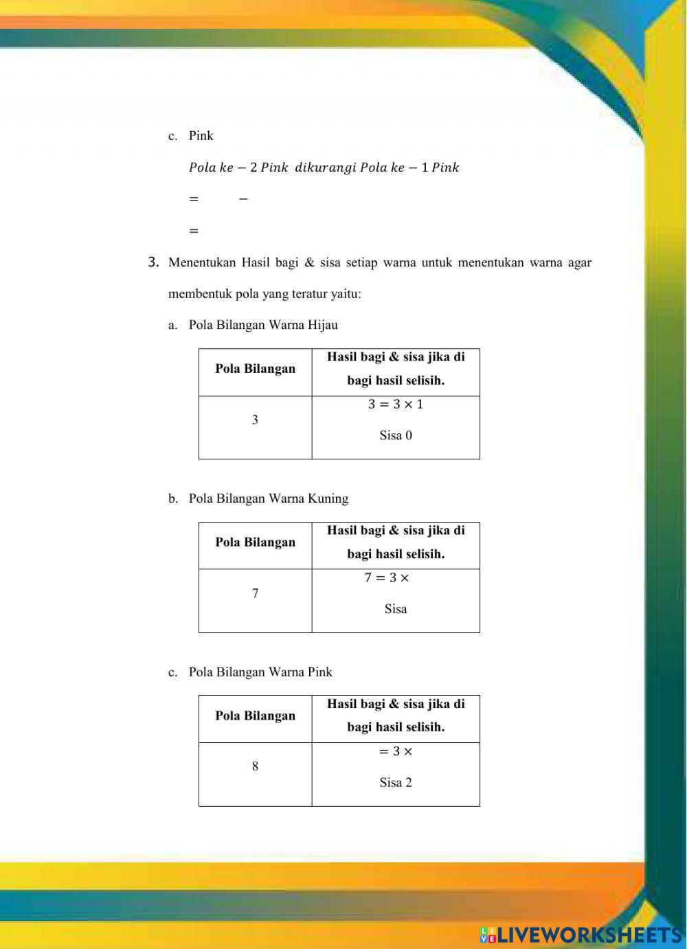 LKPD 1 Pola Bilangan Revisi 1