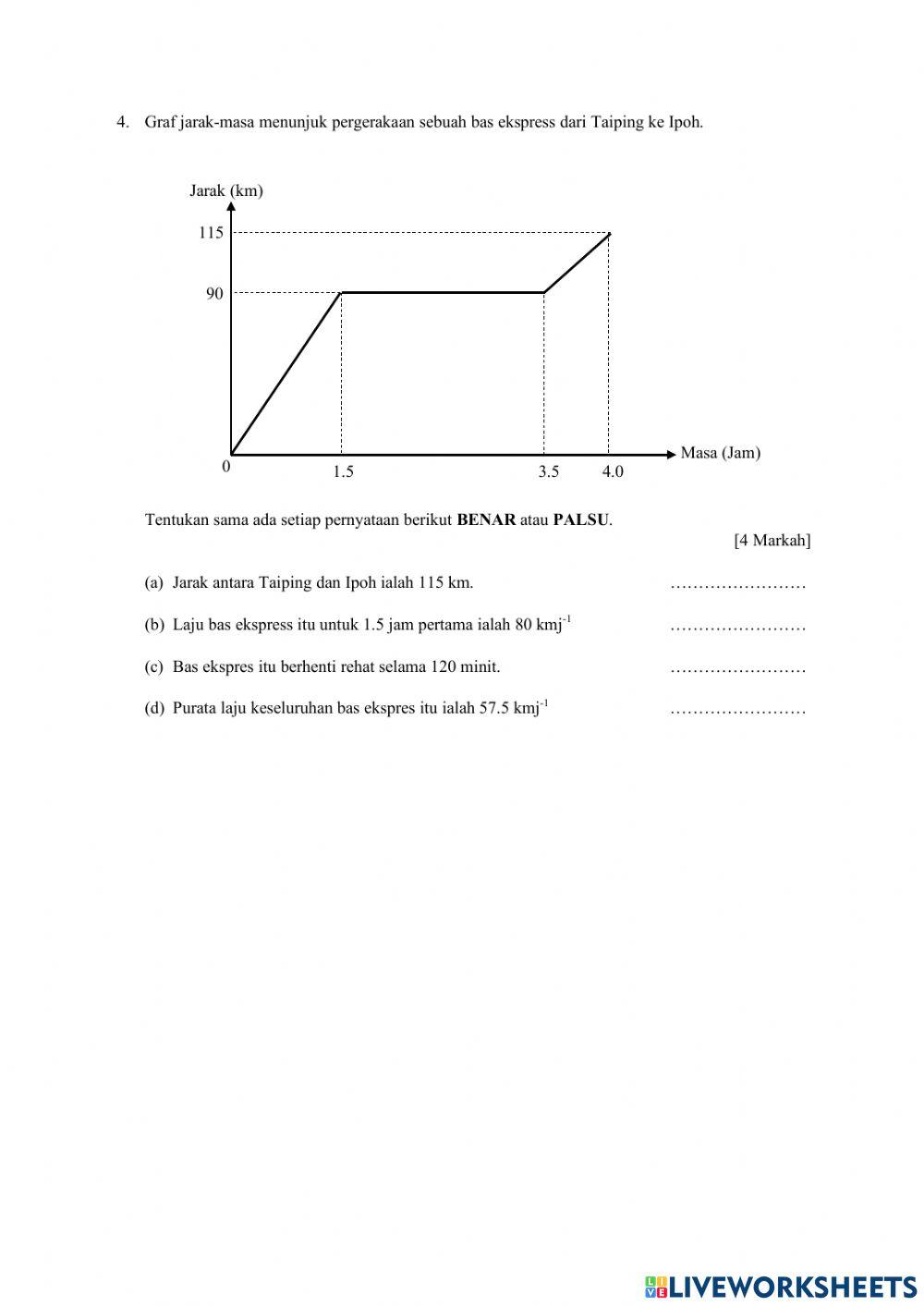 Matematik tingkatan 2 bab 9 9.1 laju