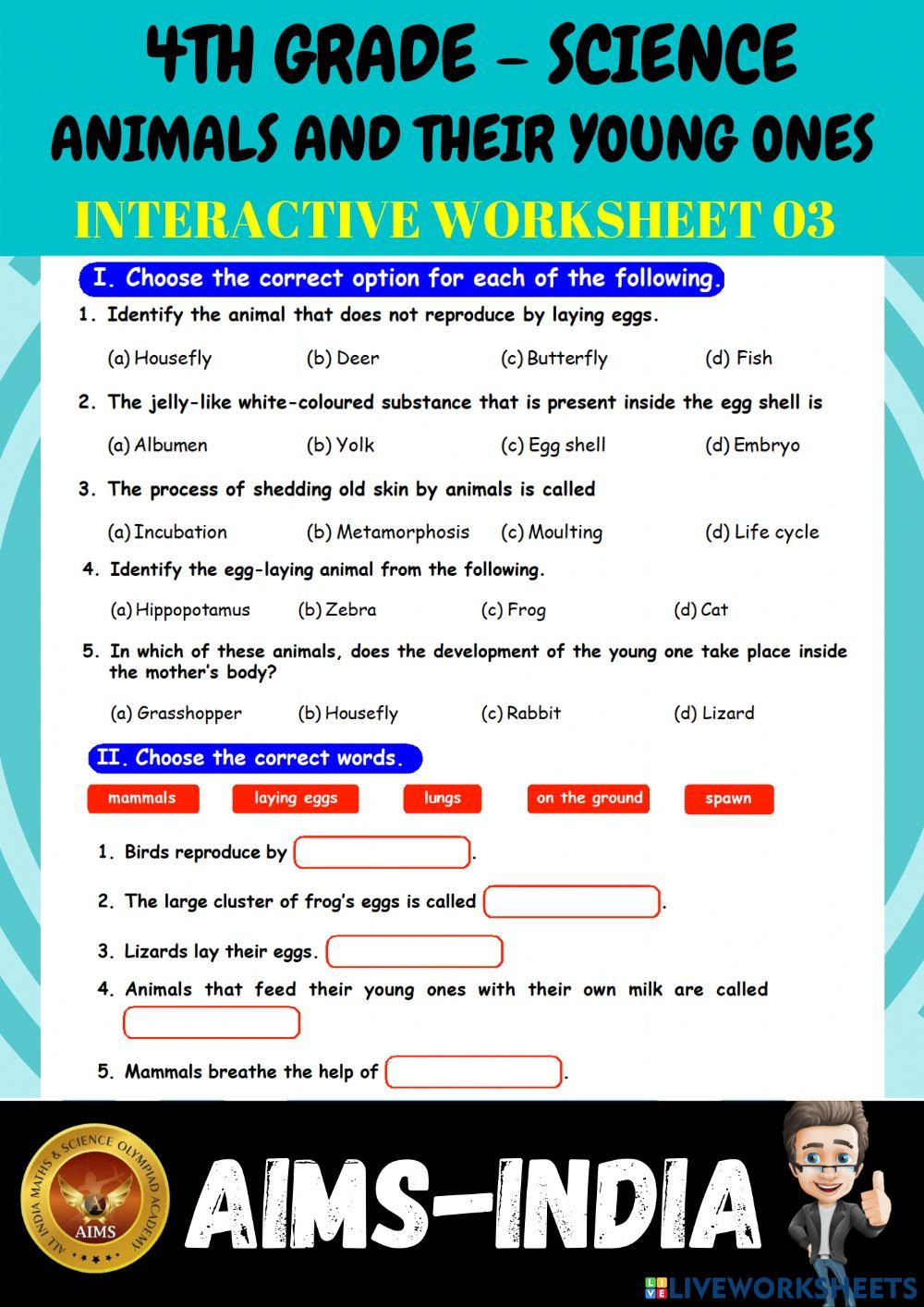 4th-science-ps03-animals and their young ones