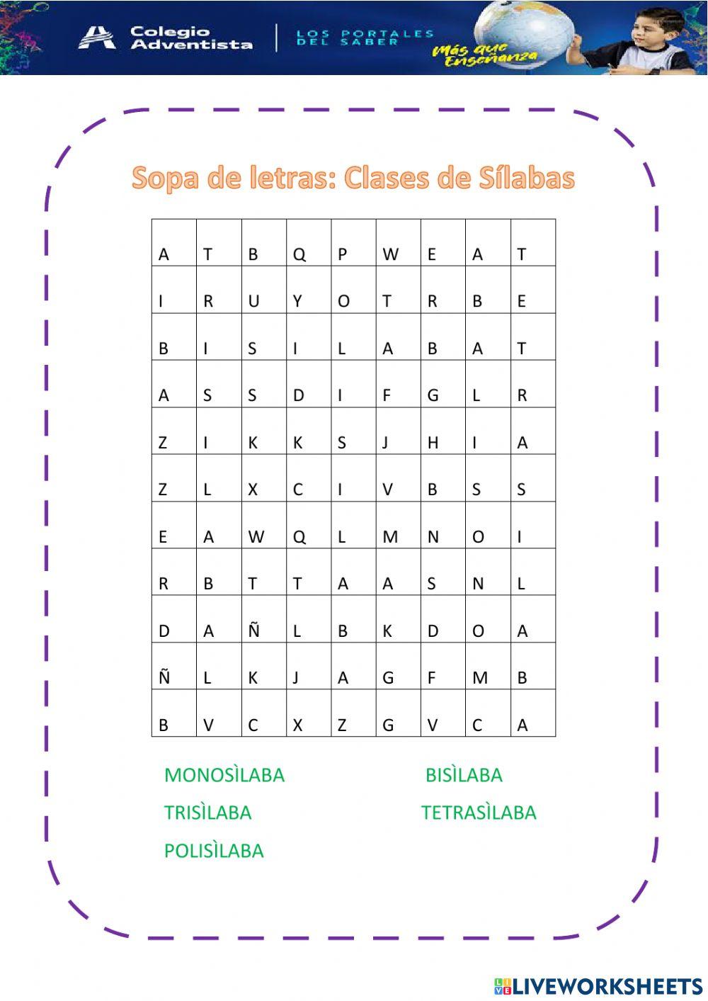 sopa-de-letras-online-exercise-for-tercero-de-primaria-live-worksheets