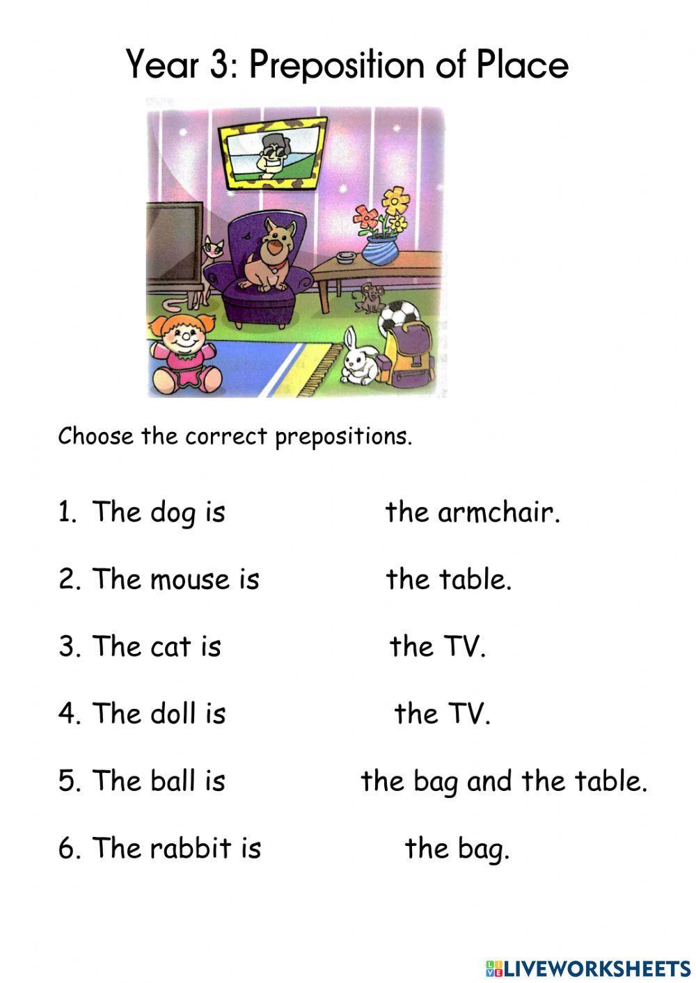 Prepositions of Place