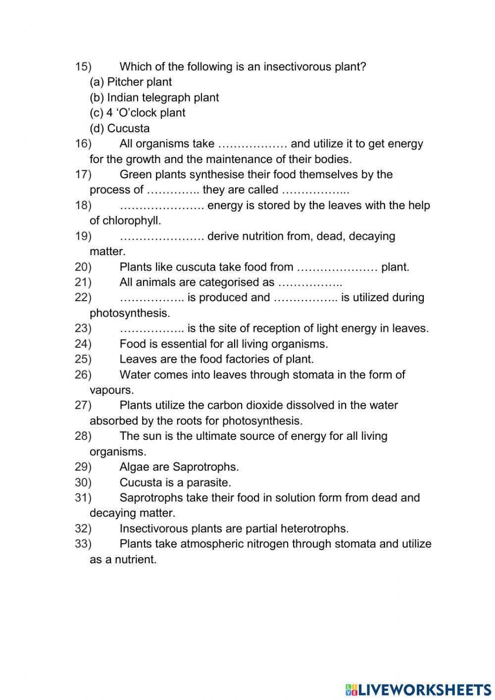 Ch-1 Nutrition in Plants