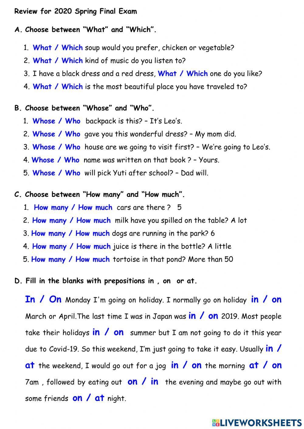review-for-2020-spring-final-exam-worksheet-live-worksheets
