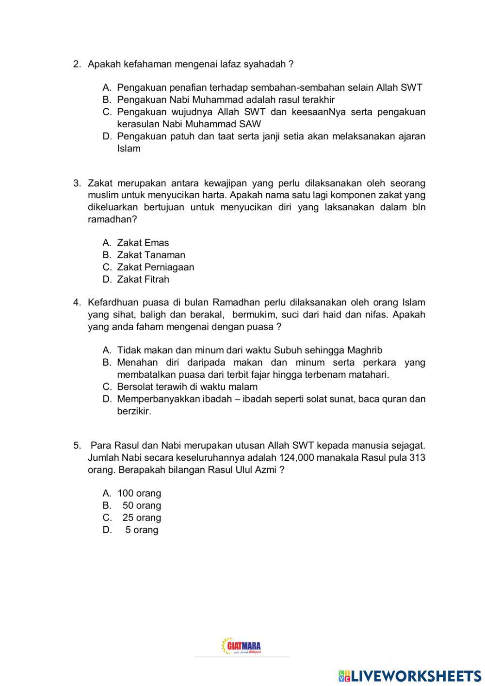 Rukun islam dan rukun iman