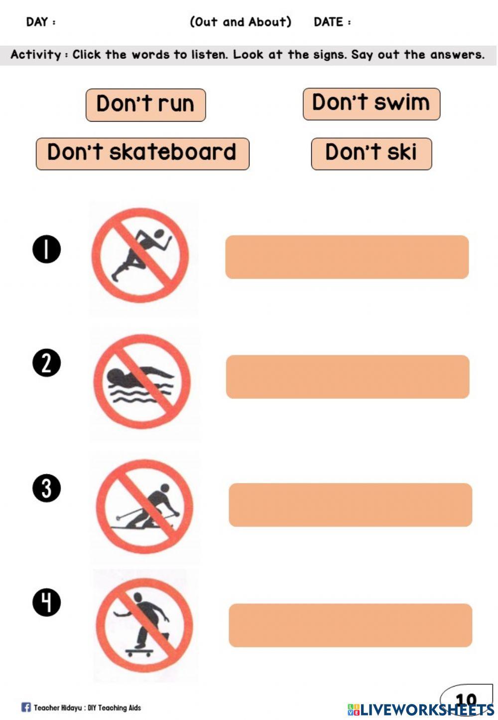 Out and About (Listen and Say)