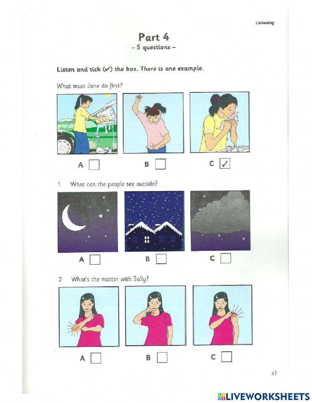 5306915 Movers 6 Test 3 Listening Part 4 5306915-movers-6-test-3-listening-part-4