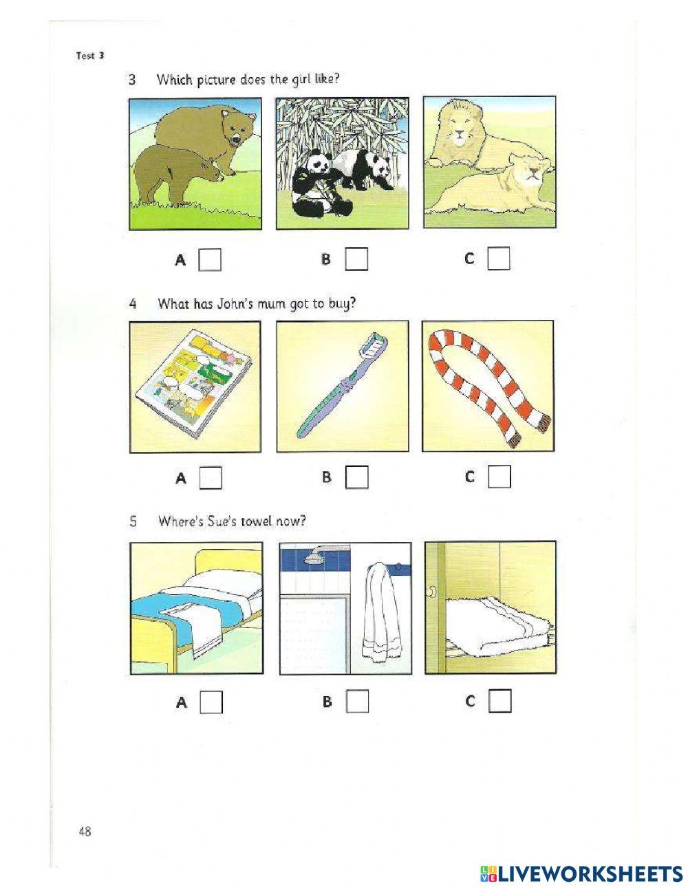 5306915 Movers 6 Test 3 Listening Part 4 5306915-movers-6-test-3-listening-part-4